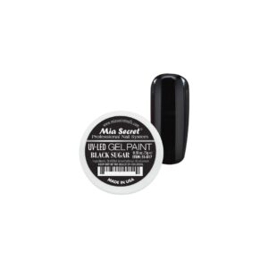 MIA SECRET UV LED GEL PAINT NEGRO 1/4 OZ